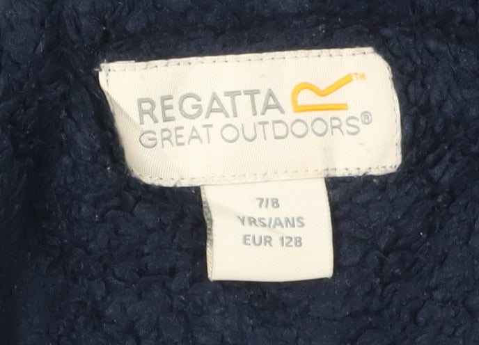 Regatta Boys Blue Puffer Jacket 7 Years Winter Hooded