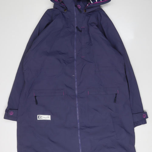 Lazy Jacks Women's Blue Parka Jacket XL