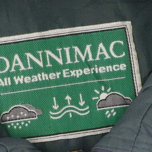 Dannimac Men's Green Overcoat Jacket Size M
