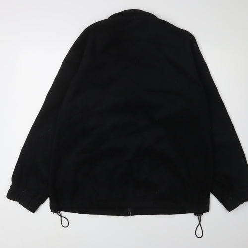 Trespass Men's Black Fleece Windbreaker Jacket M