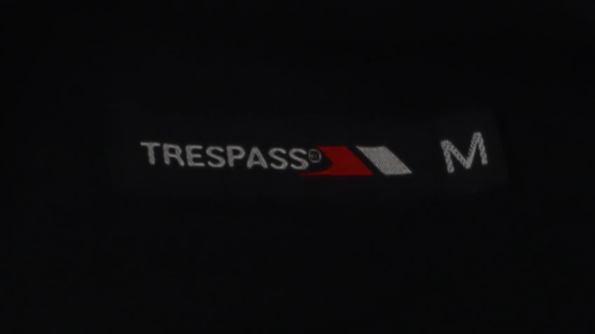 Trespass Men's Black Fleece Windbreaker Jacket M