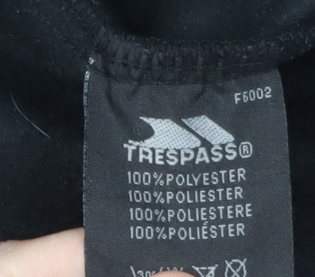 Trespass Men's Black Fleece Windbreaker Jacket M