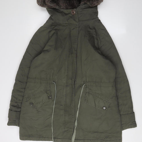 Sweet Poison Women's Green Parka Coat Size 12