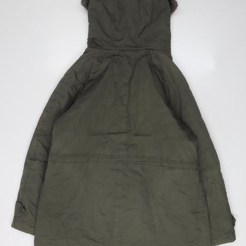 Sweet Poison Women's Green Parka Coat Size 12