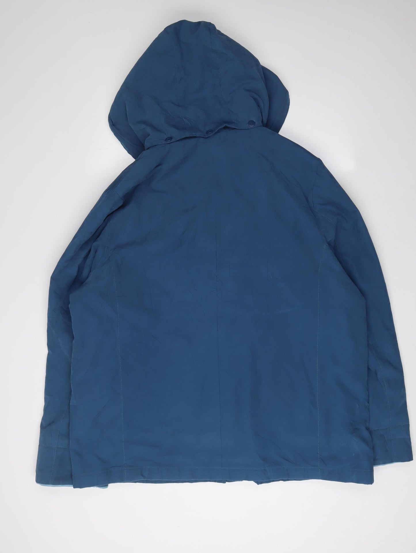 EWM Women's Blue Hooded Parka Jacket Size 22