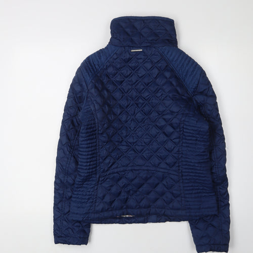 Marc New York Women's Blue Quilted Jacket S, Casual Style