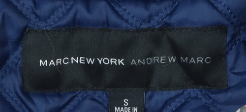 Marc New York Women's Blue Quilted Jacket S, Casual Style
