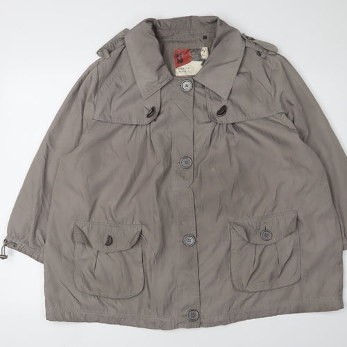 Betty Jackson Black Women's Brown Parka Coat Size 20