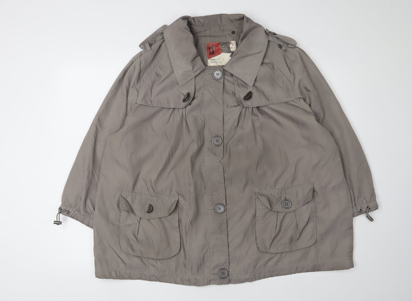 Betty Jackson Black Women's Brown Parka Coat Size 20