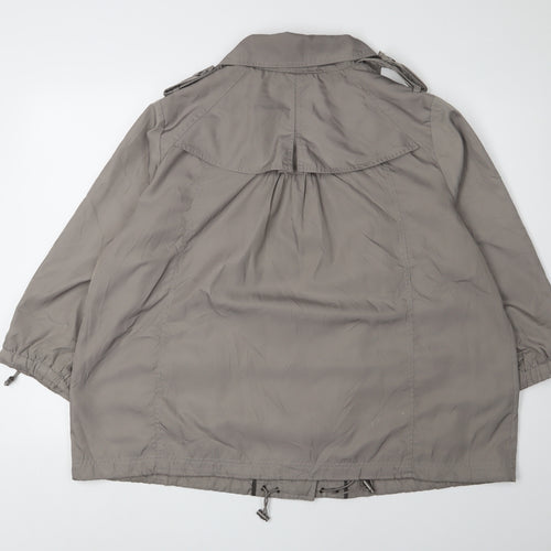Betty Jackson Black Women's Brown Parka Coat Size 20