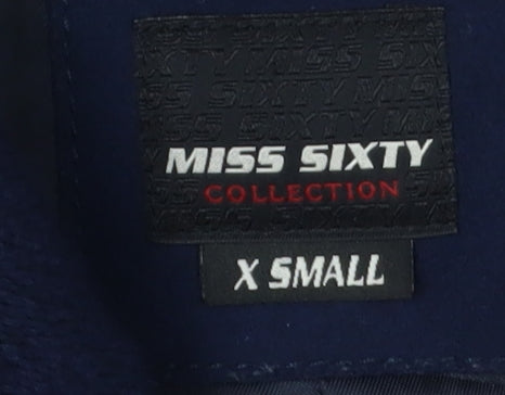 Miss Sixty Blue Women's XS Motorcycle Jacket Winter