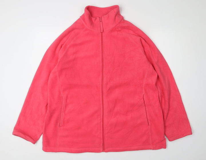 Mountain Warehouse Womens Pink Fleece Jacket Size 20