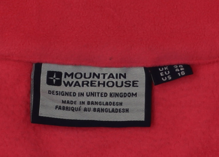 Mountain Warehouse Womens Pink Fleece Jacket Size 20