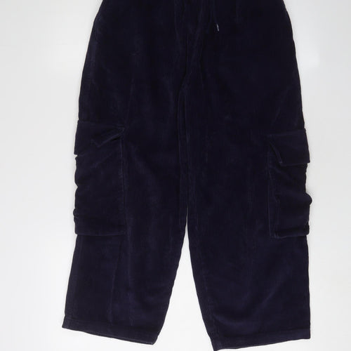 ASOS Women's Blue Cargo Trousers Size 8