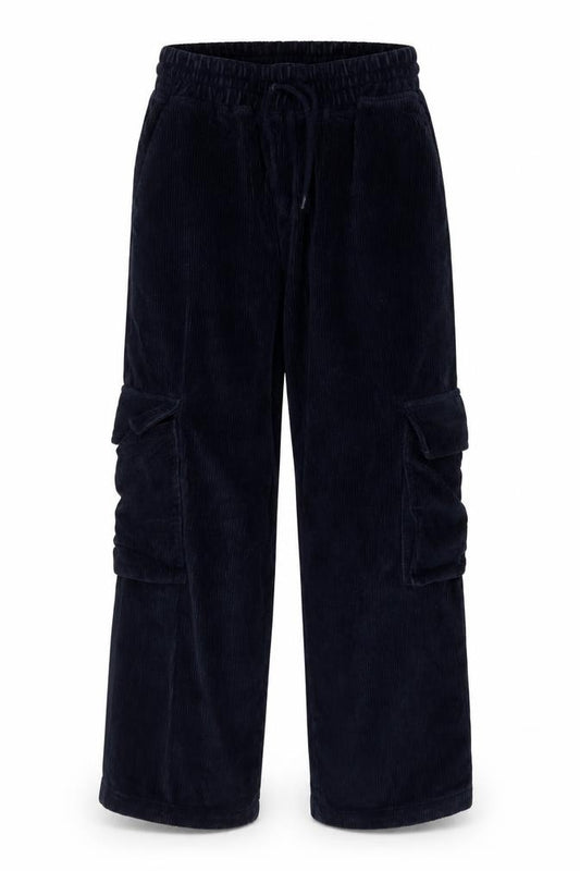 Front view of ASOS Women's Blue Cargo Trousers, size 8
