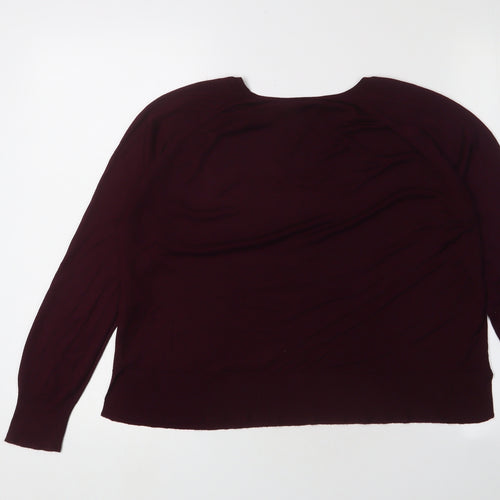 Zara Women’s Red Pullover Jumper, Size 16
