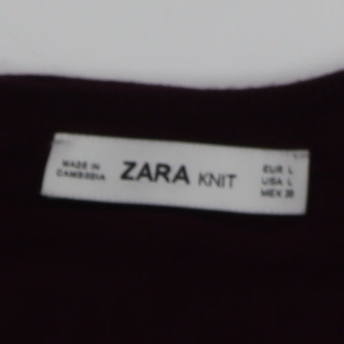 Zara Women’s Red Pullover Jumper, Size 16