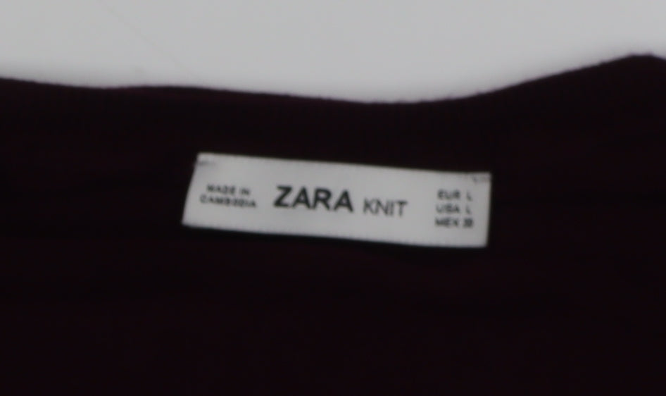 Zara Women’s Red Pullover Jumper, Size 16