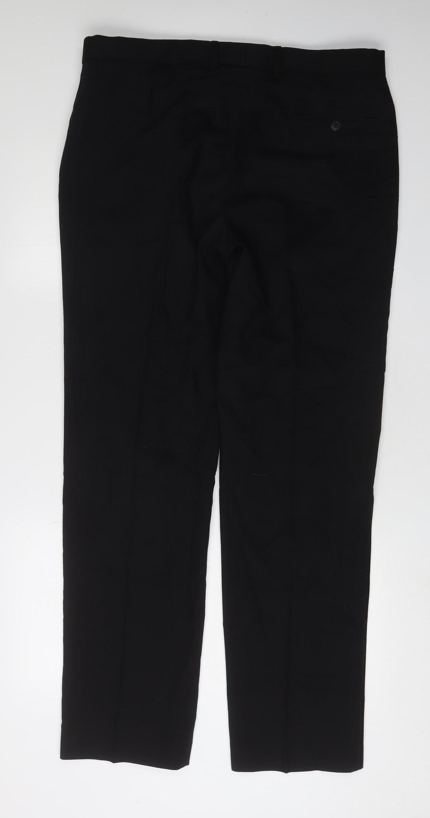 Marks and Spencer Men's Black Wool Dress Pants