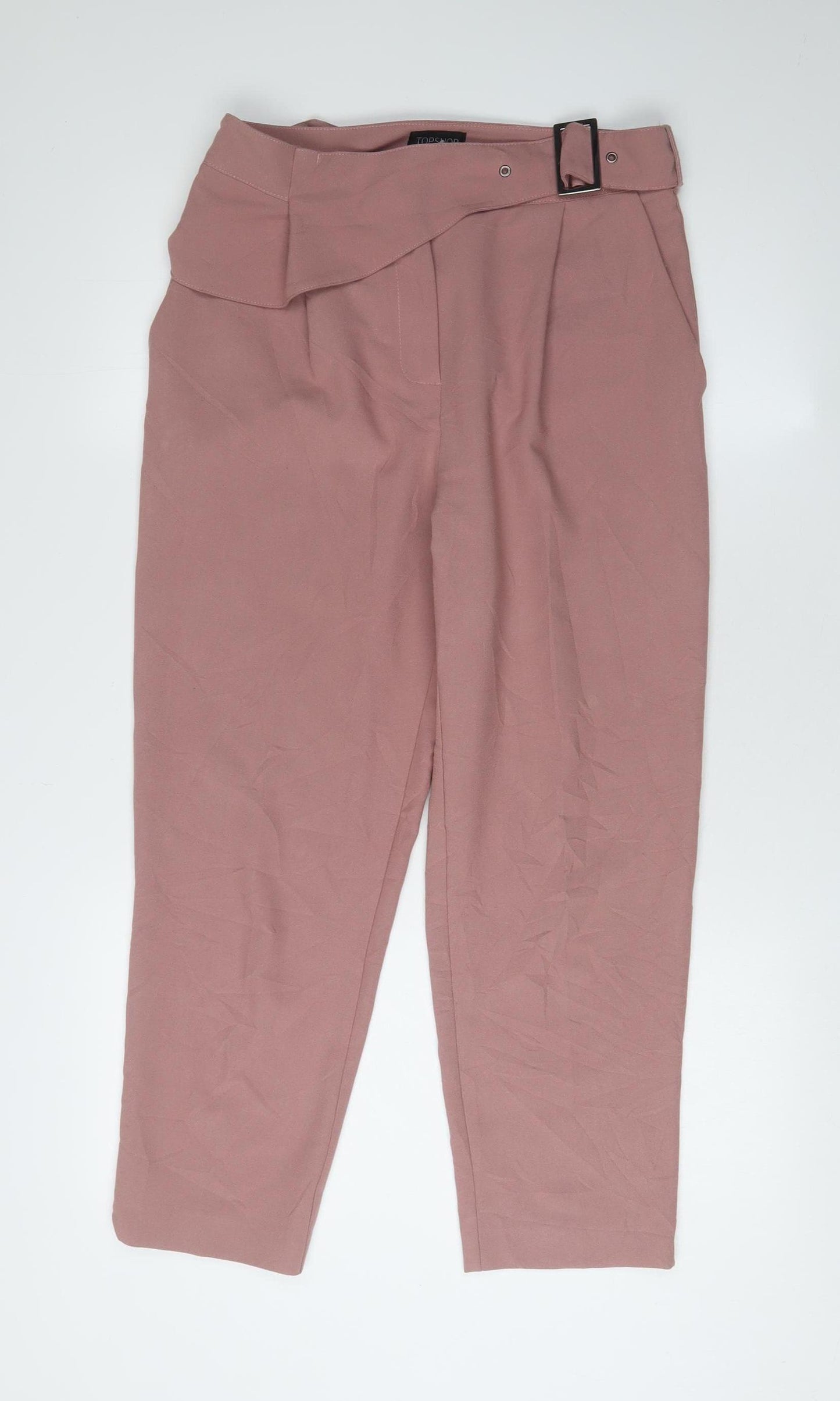 Topshop Women's Pink Trousers UK Size 10