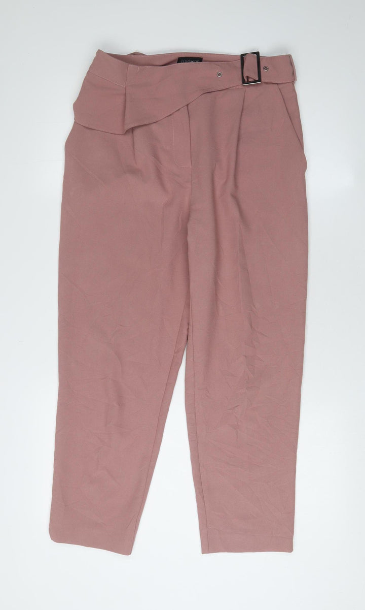Topshop Women's Pink Trousers UK Size 10