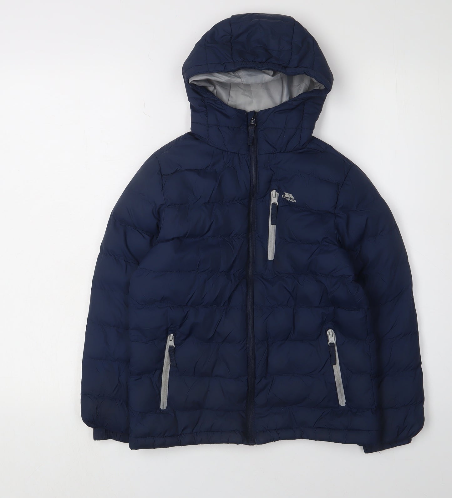 Trespass Boys Blue Puffer Jacket 7-8 Years Water Resistant