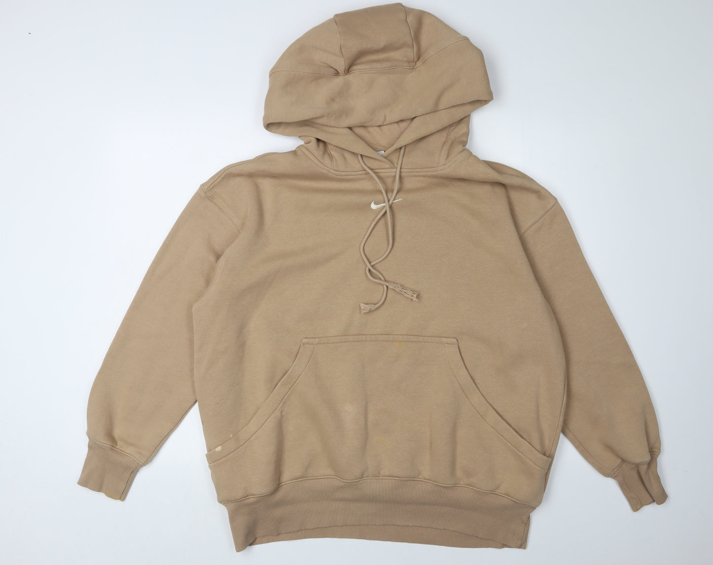 Nike Women's Beige S Pullover Hoodie - Stylish Comfort