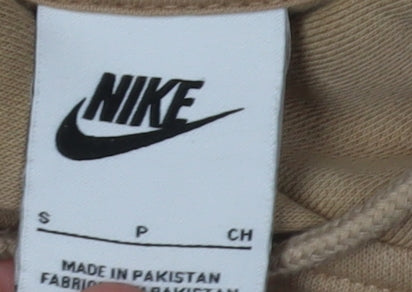 Nike Women's Beige S Pullover Hoodie - Stylish Comfort