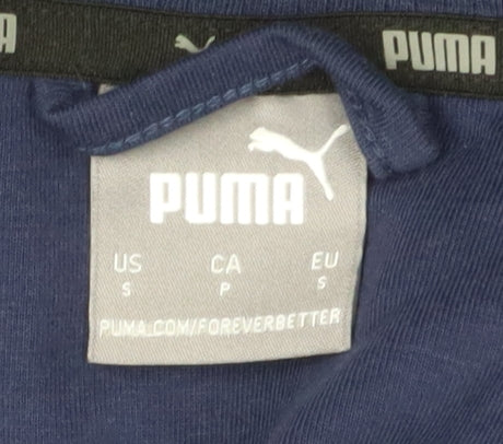 Puma Men's Blue Hooded Jacket - S Sports Casual