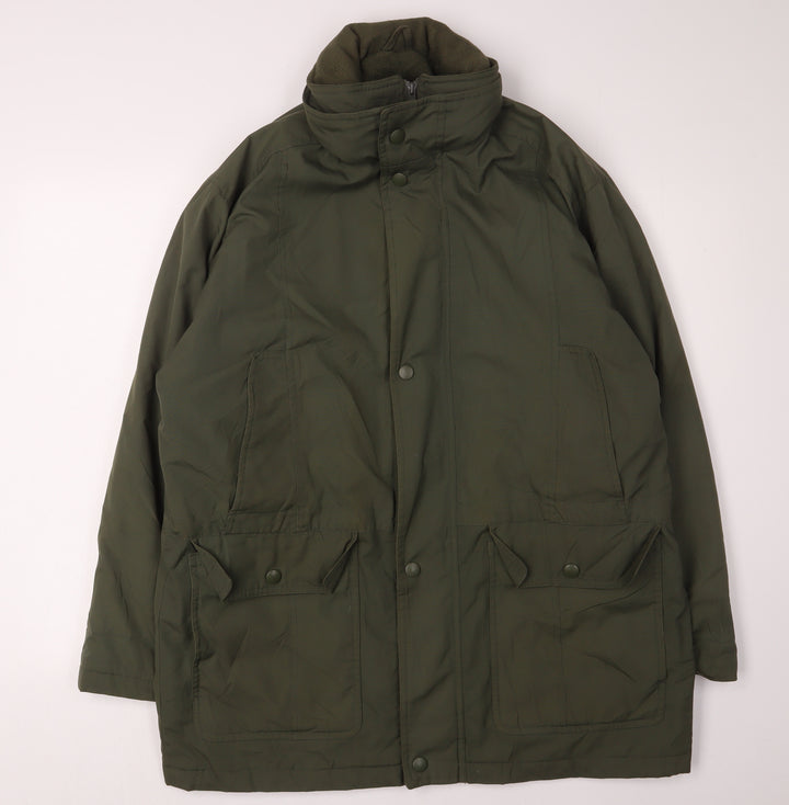 Northwood Men's Green Parka Jacket - Medium Casual Outdoor