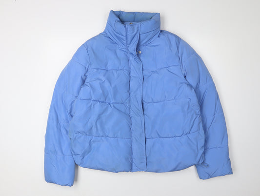 E.O.U.G. Women's Blue Puffer Jacket Size 10