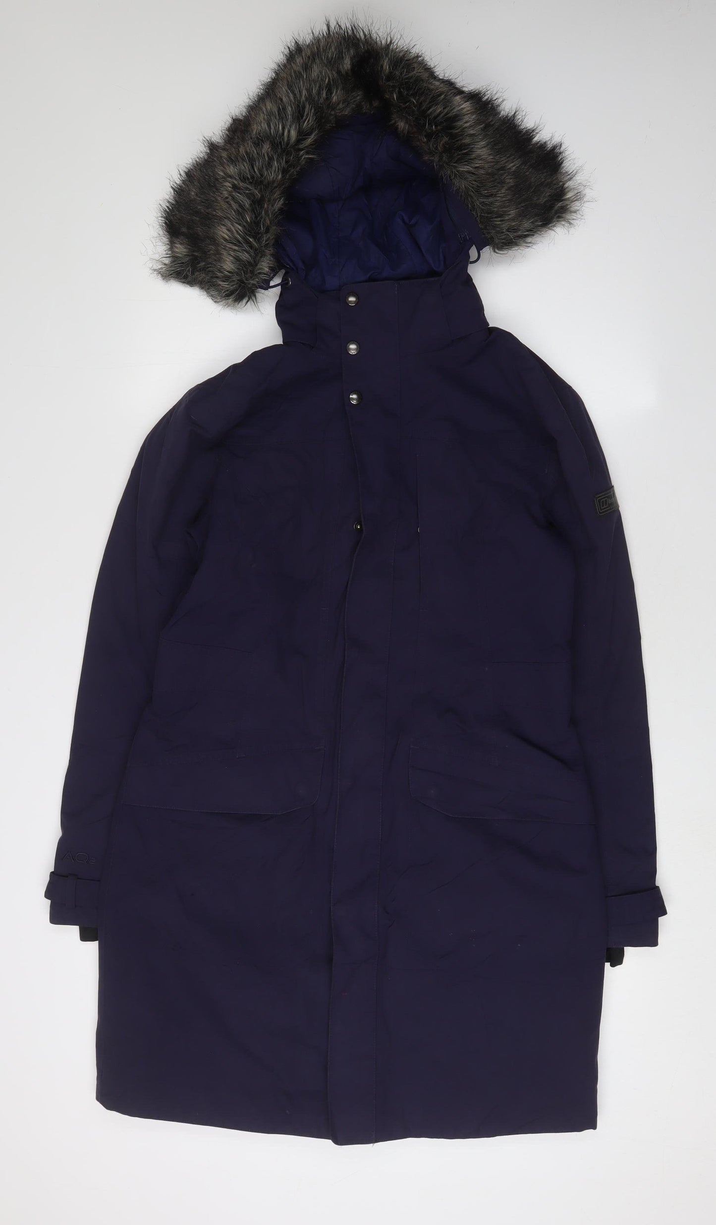 Berghaus Women's Blue Long Parka Coat Size 12