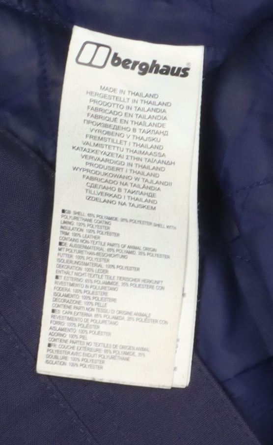 Berghaus Women's Blue Long Parka Coat Size 12