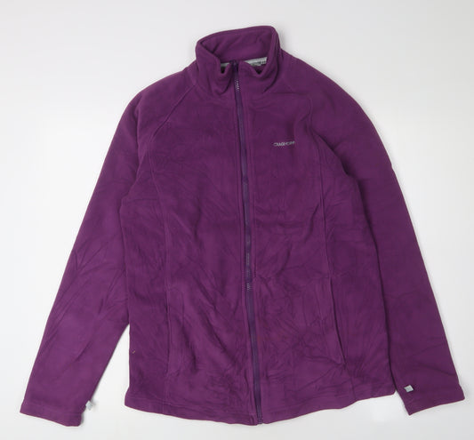 Craghoppers Women's Purple Fleece Jacket Size 14