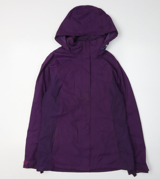 Regatta Women's Purple Waterproof Rain Jacket - Size 10