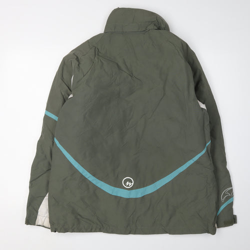 Quechua Men's Green Parka Jacket, M, Full Zip