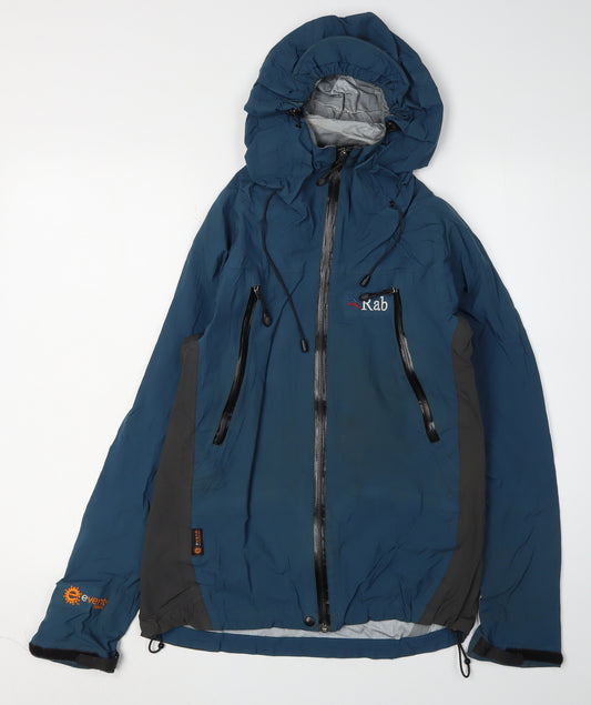 Rab Women's Blue Parka Jacket, Size 10, Waterproof