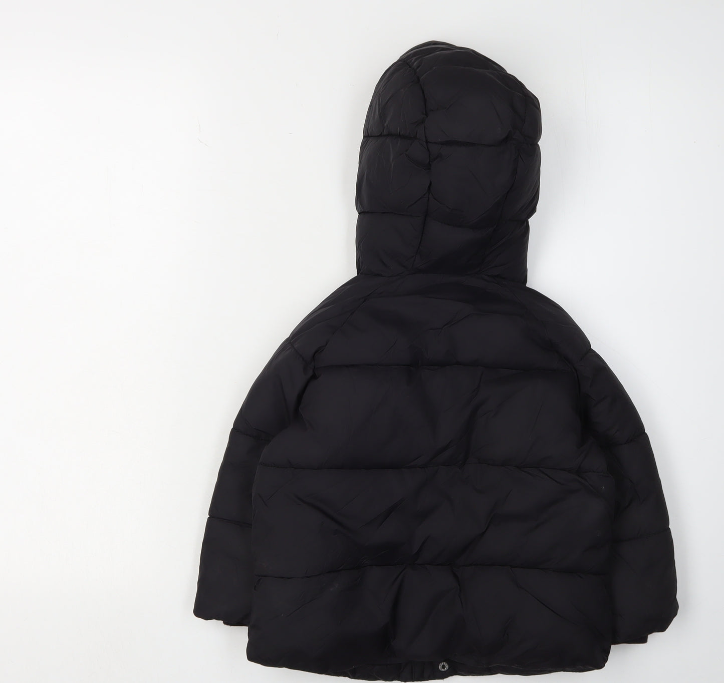 Zara Boys Black Puffer Jacket 2-3Y Winter Hooded