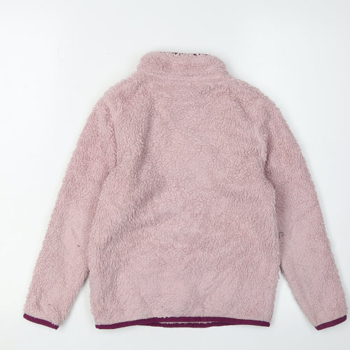 Craghoppers Girls Pink Fleece 1/4 Zip Sweatshirt 7 Plus