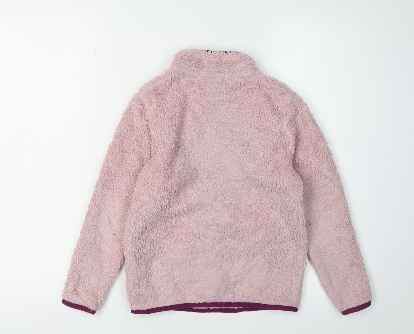 Craghoppers Girls Pink Fleece 1/4 Zip Sweatshirt 7 Plus