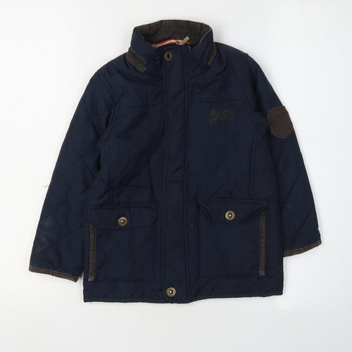 Regatta Boys Blue Quilted Jacket 3-4 Years Winter Coat