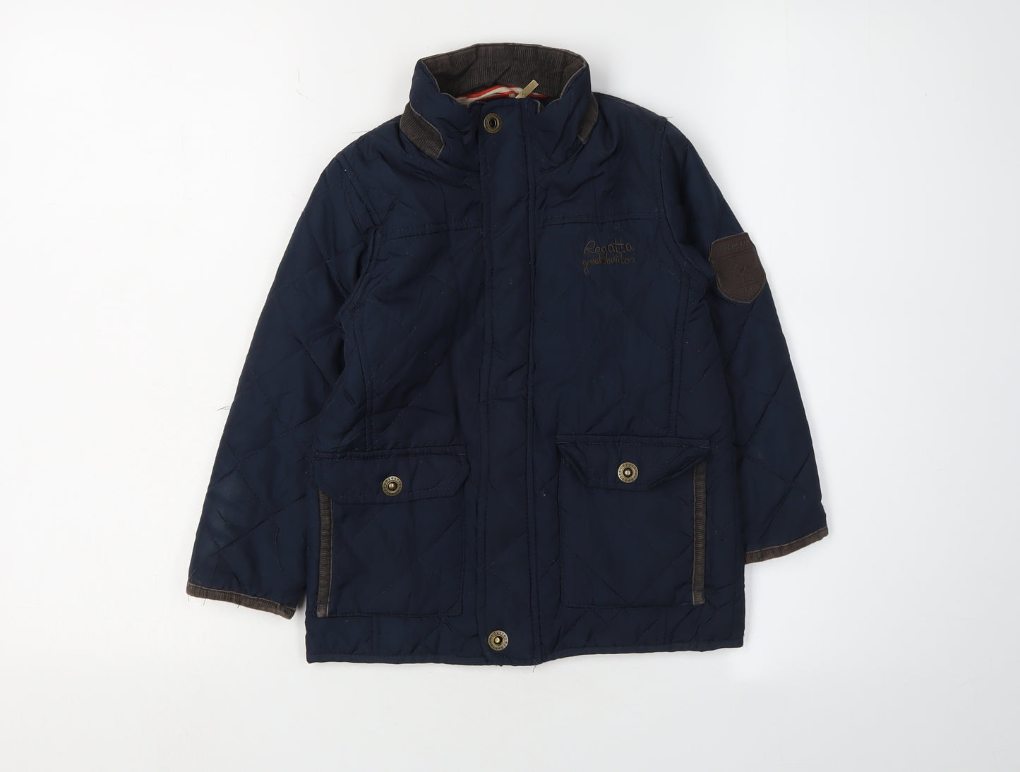 Regatta Boys Blue Quilted Jacket 3-4 Years Winter Coat