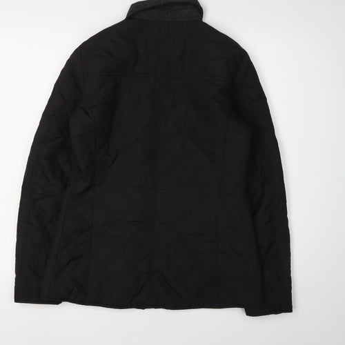 Dorothy Perkins Women's Black Quilted Jacket Size 8