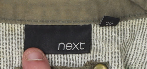 Next Women's Green Military Jacket, Size 16, Cotton