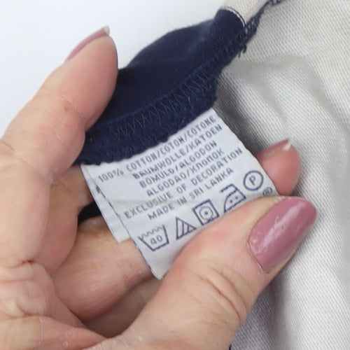 Ralph Lauren Men's Blue Striped Long Sleeve Polo Shirt L