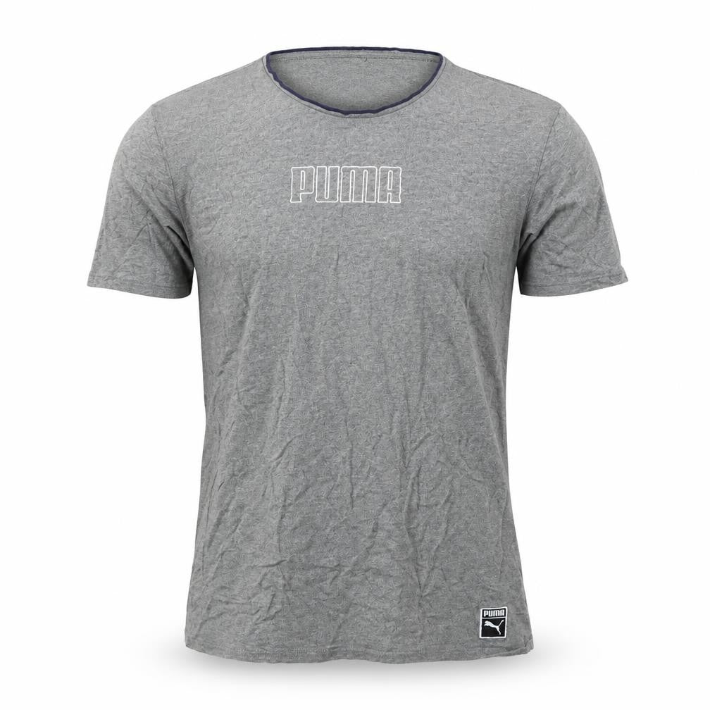 Puma Men's Grey Crew Neck T-Shirt, Size L