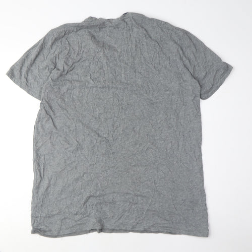 Puma Men's Grey Crew Neck T-Shirt, Size L