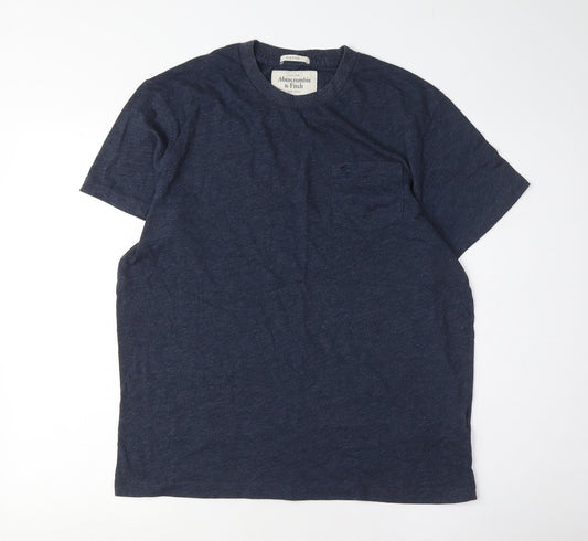 Abercrombie & Fitch Men's Blue Classic T-Shirt Size L