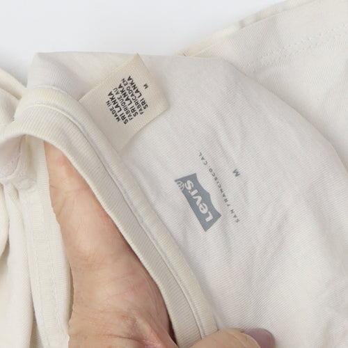 Levi's Unisex Ivory Jersey T-Shirt M with Graphic