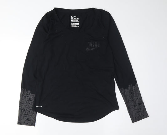 Nike Women's Black Long Sleeve Athletic Tee